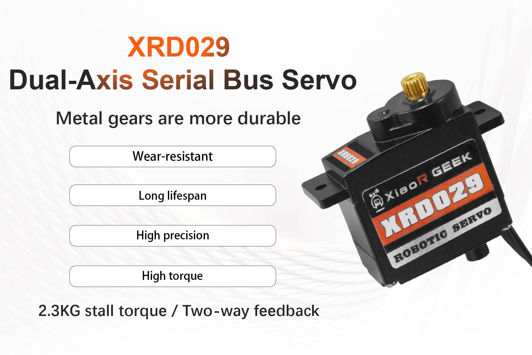 Upgrade Your Robotics Projects with the High-Torque XRD029-2/3kg Metal Gear Servo