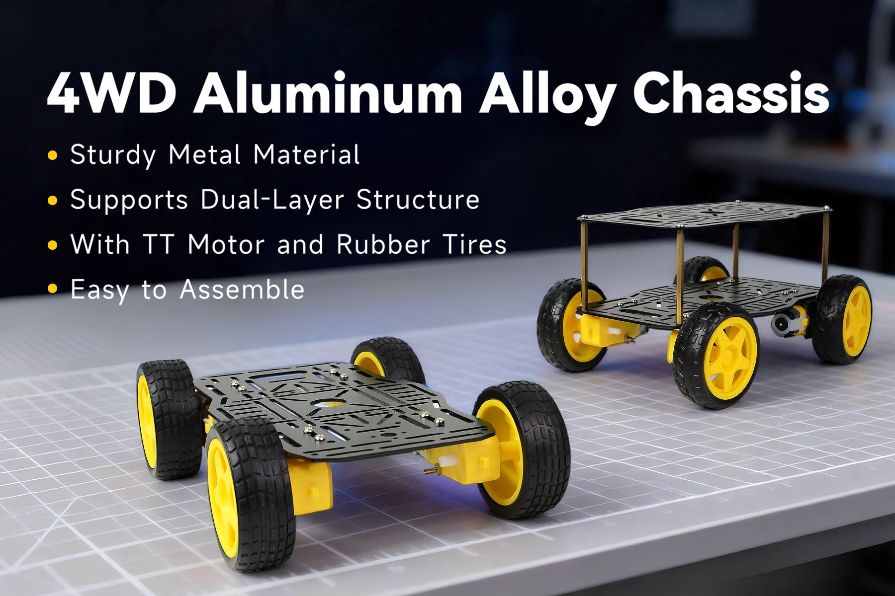 Build Your Dream Robot with the DIY 4WD Smart Robot Car Chassis Kit