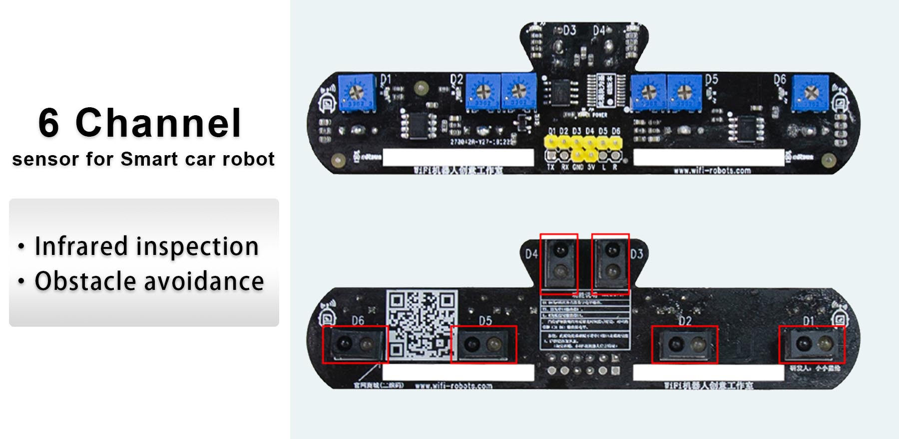 Introducing the Ultimate 6-Channel IR Sensor Module! 🤖✨