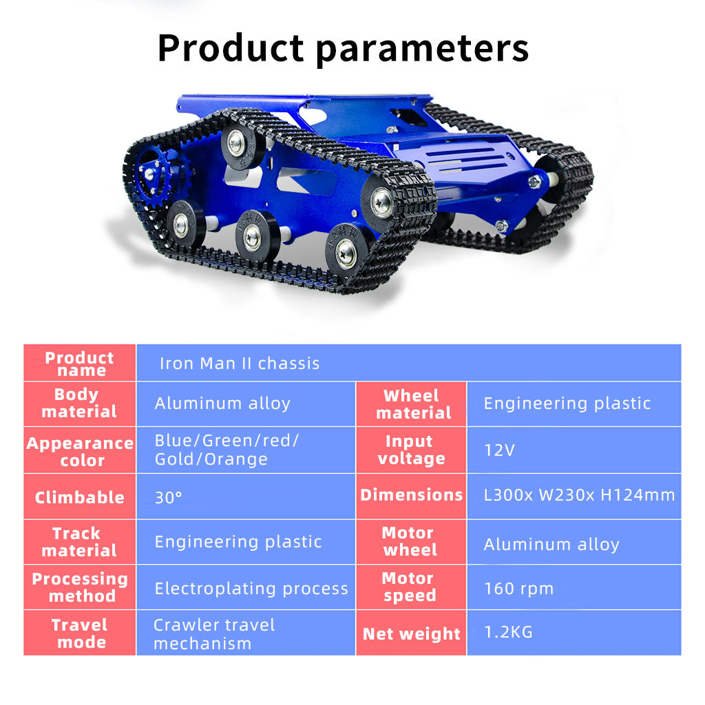 XiaoR GEEK TH tank chassis compatiable for Arduino/Raspberry pi - XiaoR GEEK