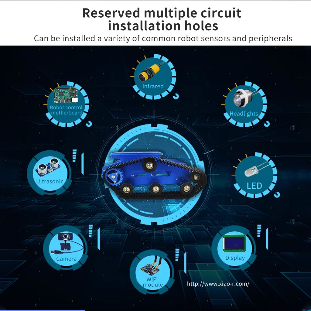 XiaoR GEEK TH tank chassis compatiable for Arduino/Raspberry pi - XiaoR GEEK