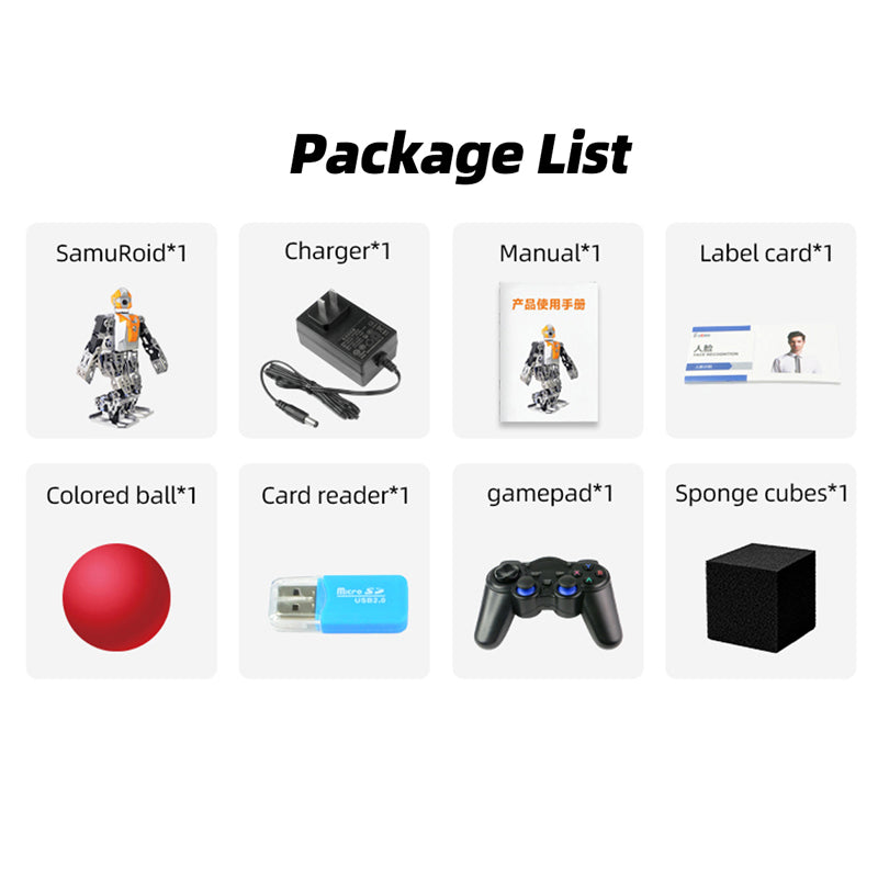 SamuRoid AI Humanoid Robot with Raspberry Pi, Integrated Multimodal AI Model, Large Language Models, Vision & Interactive Voice, Based ROS | XiaoRGEEK