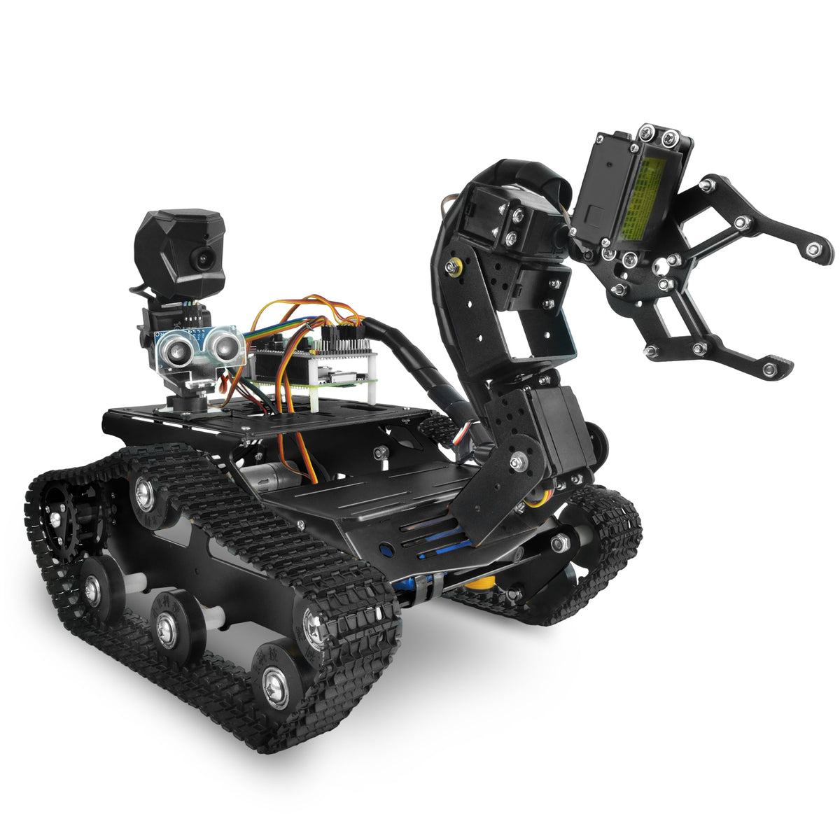 XiaoR GEEK TH Smart Programmable Robot Tank ( Raspberry Pi 4B 4GB kit, ultrasonic & infrared sensor