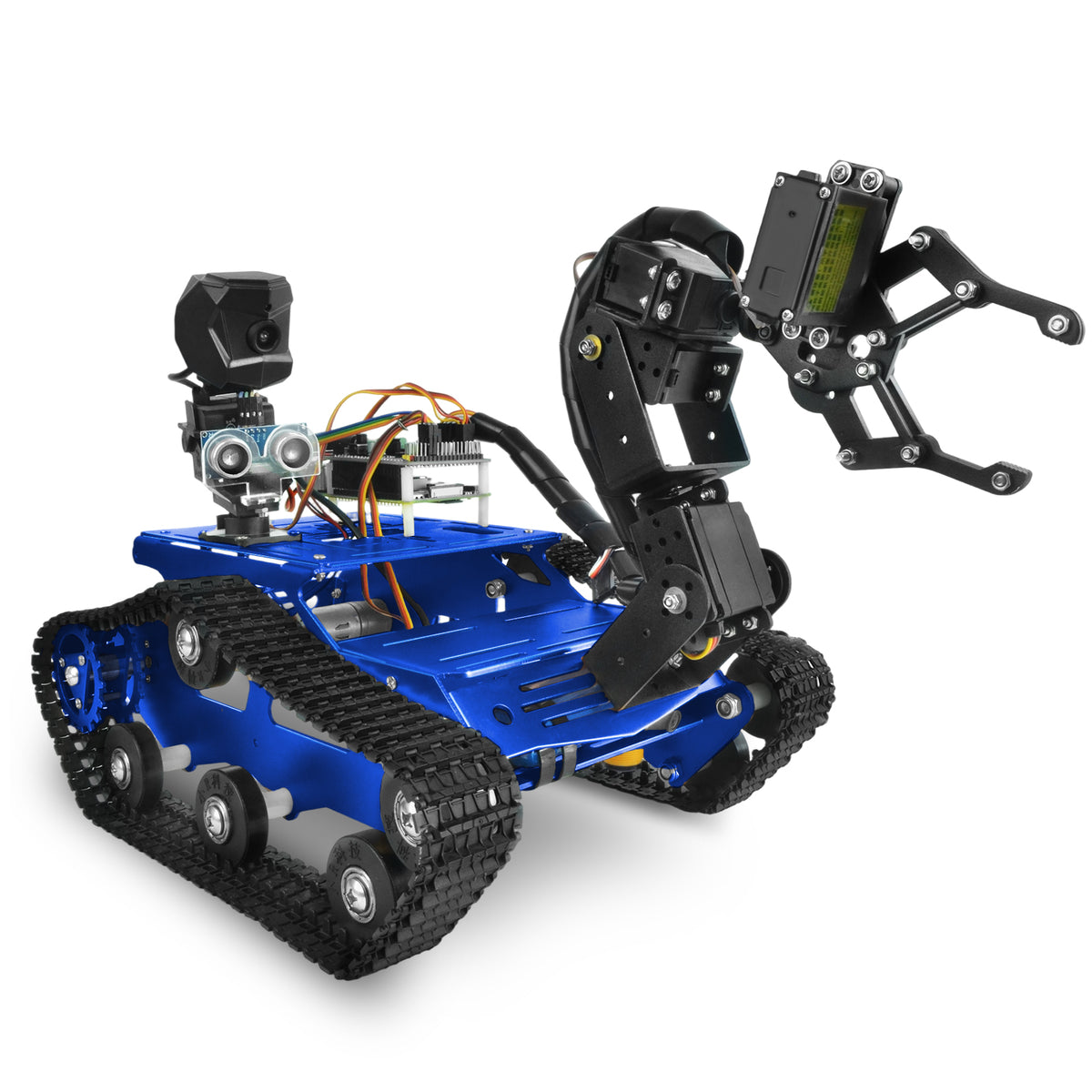 XiaoR GEEK TH Smart Programmable Robot Tank ( Raspberry Pi 4B 4GB kit, ultrasonic & infrared sensor