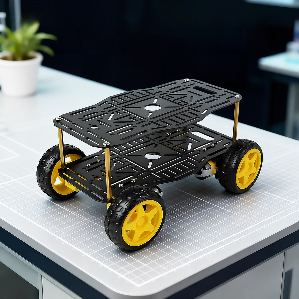 4WD Smart Robot Car Chassis Kits Aluminum Alloy TT Motor Robot Car DIY Projects | XiaoR GEEK