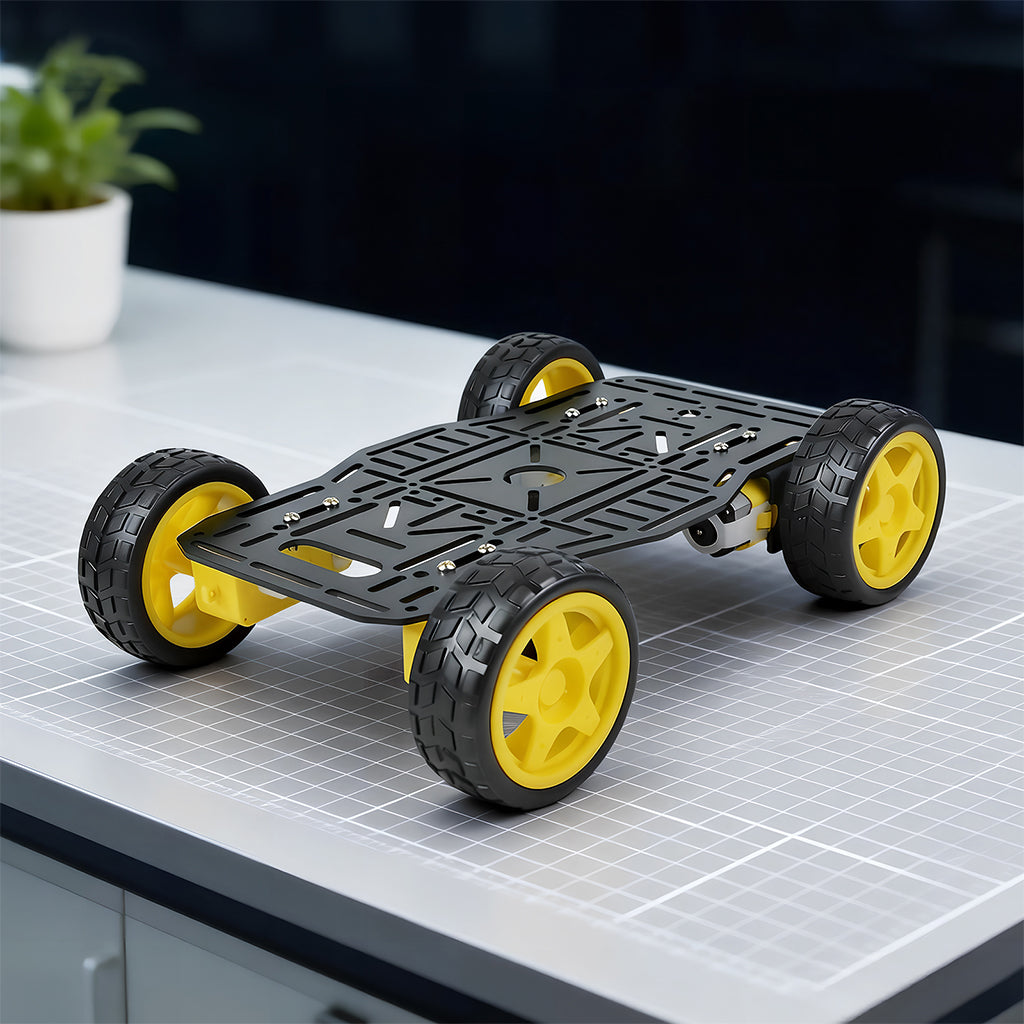 4WD Smart Robot Car Chassis Kits Aluminum Alloy TT Motor Robot Car DIY Projects | XiaoR GEEK