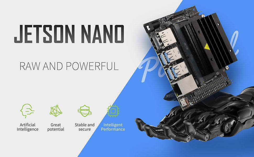 XiaoR GEEK JetBot1.0 AI programmable smart robot car with NVIDIA Jetson Nano development kits - XiaoR GEEK