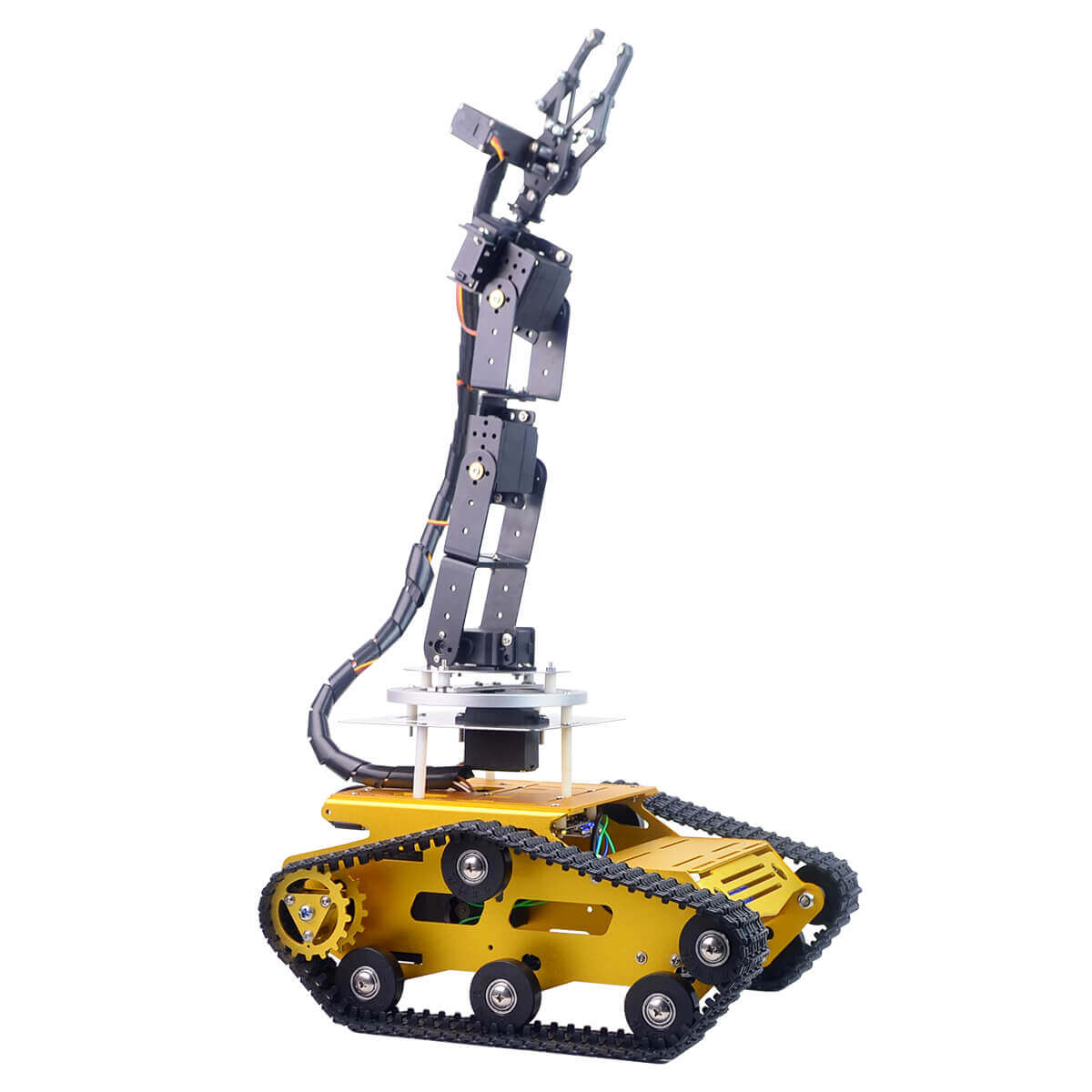6 DOF Robot Arm Programmable Smart Robot Tank Car