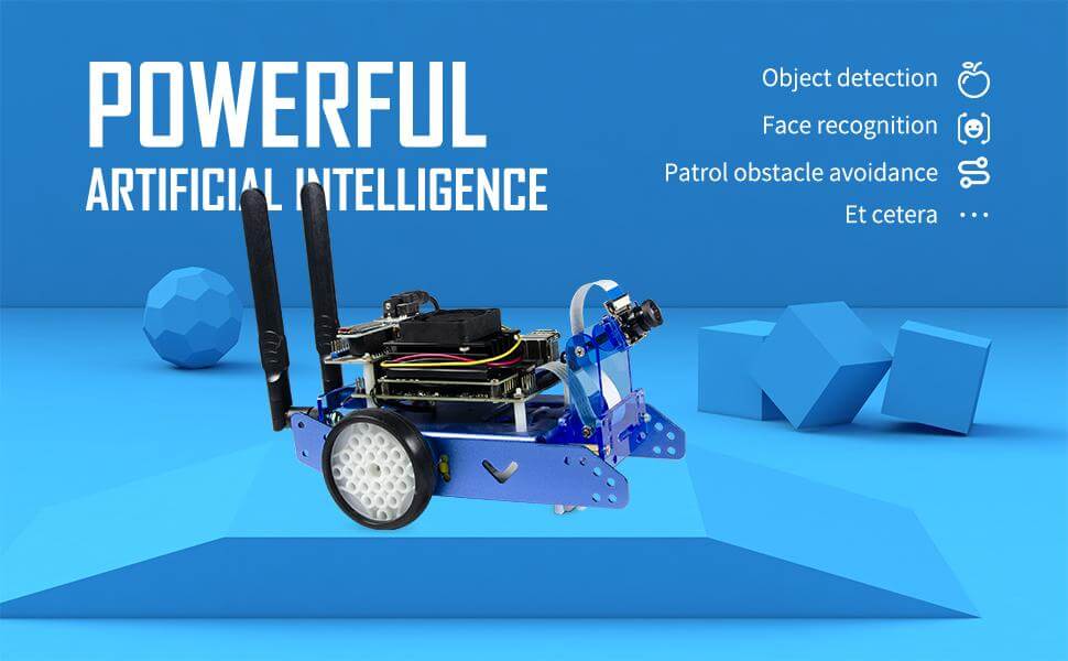 XiaoR GEEK JetBot1.0 AI programmable smart robot car with NVIDIA Jetson Nano development kits - XiaoR GEEK