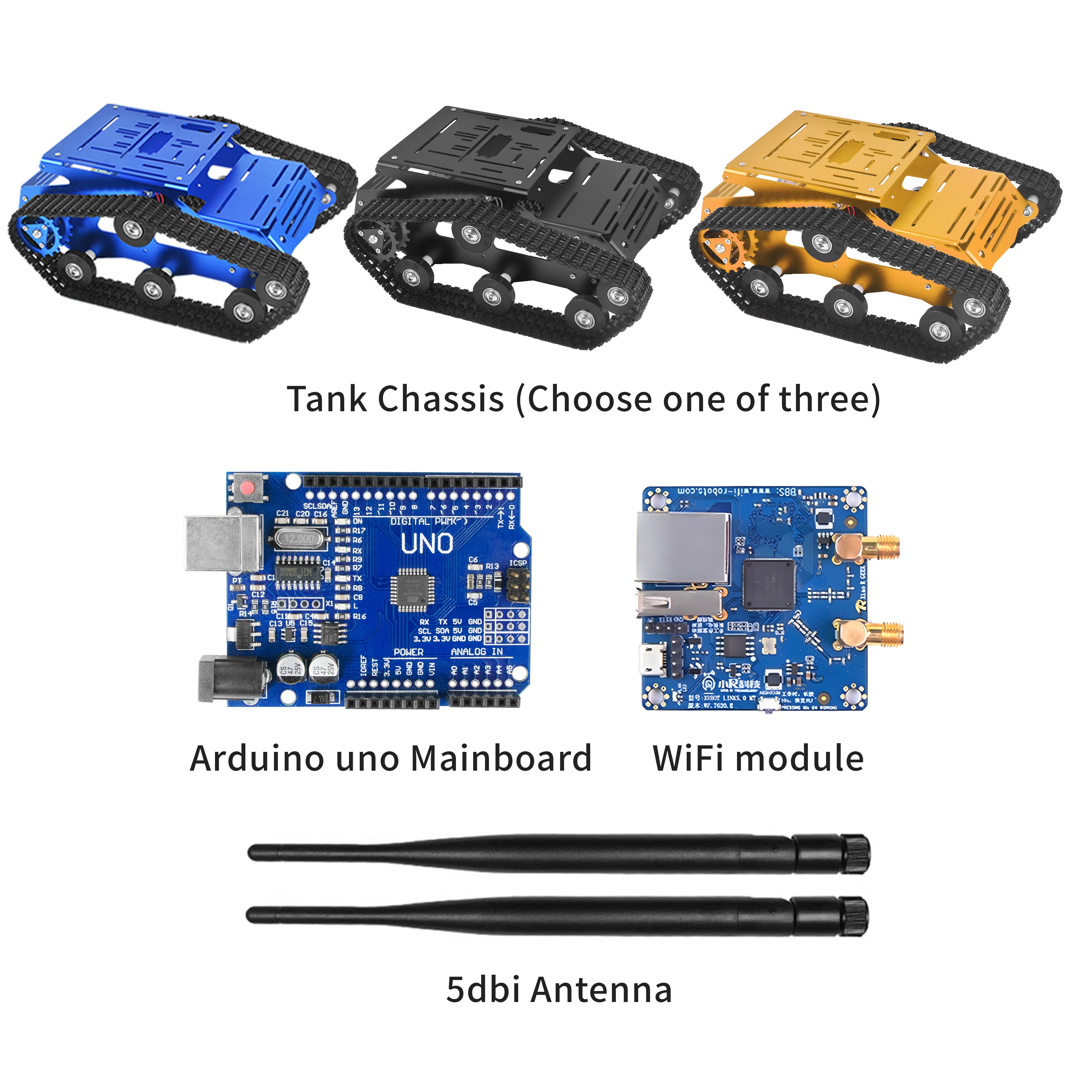 XiaoR GEEK TH tank chassis compatiable for Arduino/Raspberry pi - XiaoR GEEK