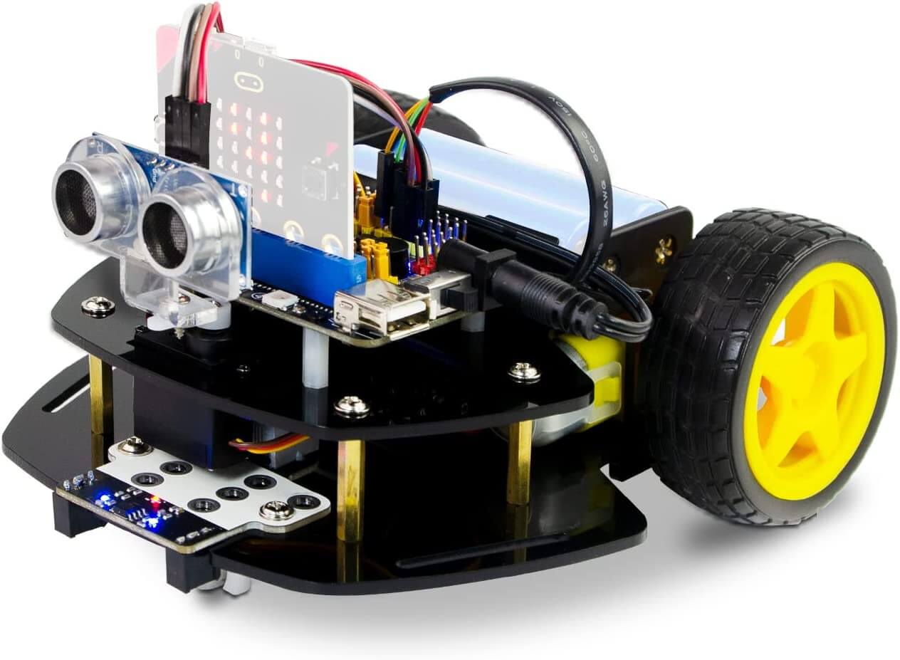 DBit Graphical programming smart robot car with micro:bit