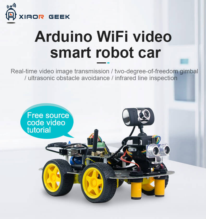 DS WiFi Arduino smart video robot car for programming and support free source code video tutorials