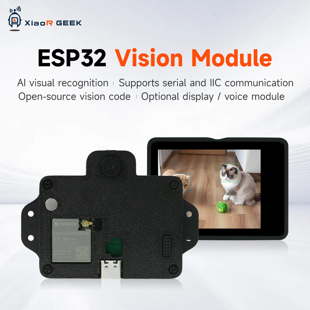 XiaoR Geek ESP32-S3 AI Module: Visual & Voice Recognition (Face, QR Code & Color Detection)