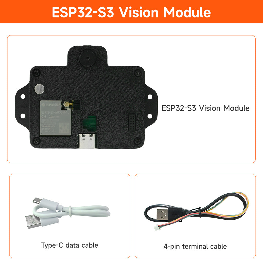 ESP32-S3 Visual Recognition Module AI Camera Image Face Color QR Code Detection Sensor Electronic | XiaoR GEEK