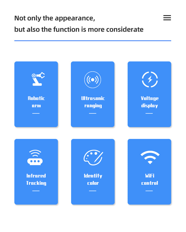 The feature function of GFSX programmable smart robot car