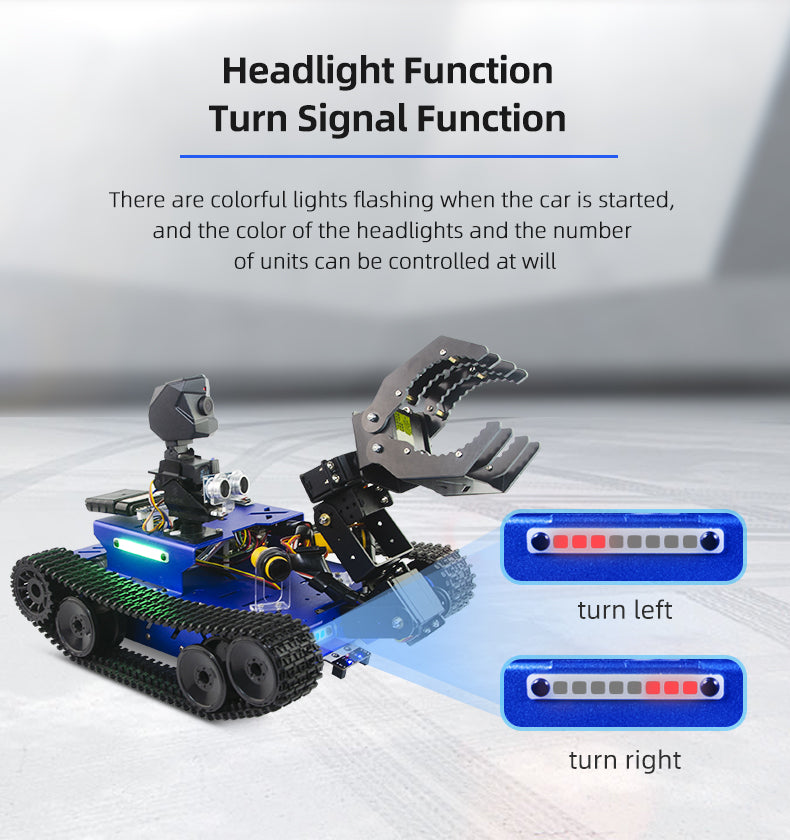 headlight function and turn signal function of GFSX programmable smart robot car