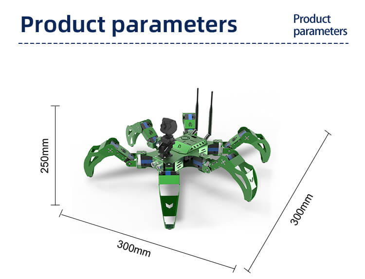 J1 bionic smart hexapod robot for Jetson Nano programming product parameter