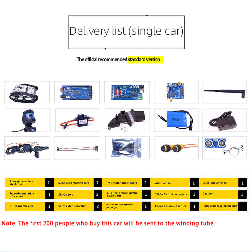 XiaoR GEEK TH robot car compatiable with Arduino Mega 2560 - XiaoR GEEK
