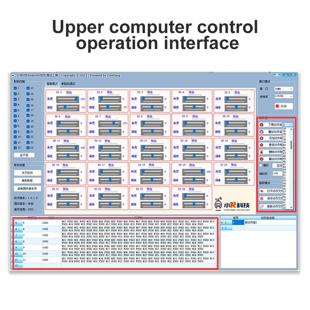 XiaoR GEEK 24-Channel servo PWM control board - XiaoR GEEK