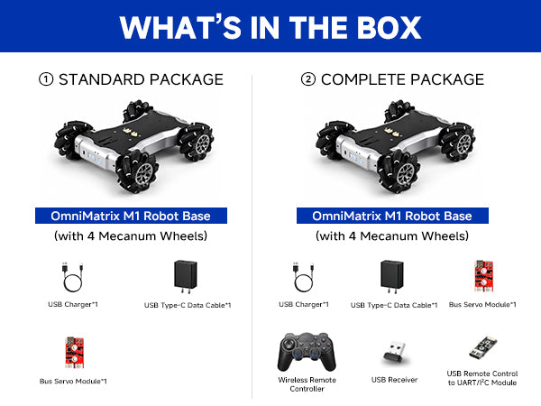 XiaoR GEEK Programmable Mecanum Robot Chassis – ESP32 4WD Robot Base, 10kg Payload, OLED & Wi-Fi, Expandable for Raspberry Pi, Jetson, LiDAR & ROS2 SLAM