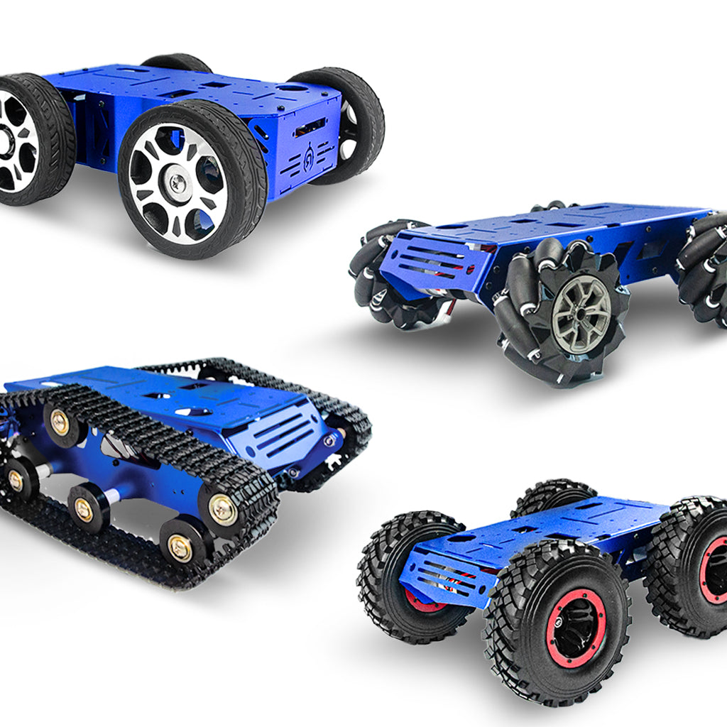 XiaoR GEEK Smart Robot Chassis Mecanum Ackerman 4 wheel Track differential Robotic Platform for Jetson Nano Raspberry pi 5 4B Arduino DIY Projects Teens Adults - XiaoR GEEK