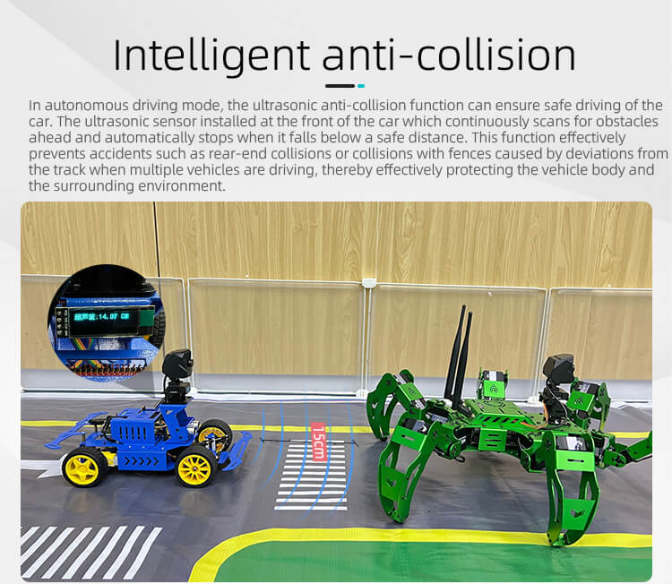 XR-F3 self-driving programmable smart car with Raspberry Pi has intelligent anti-collision 