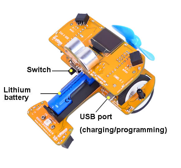 Detail information of XiaoR GEEK Camel F.1 Mini Airplane K12 STEM Educational programming robot DIY kits