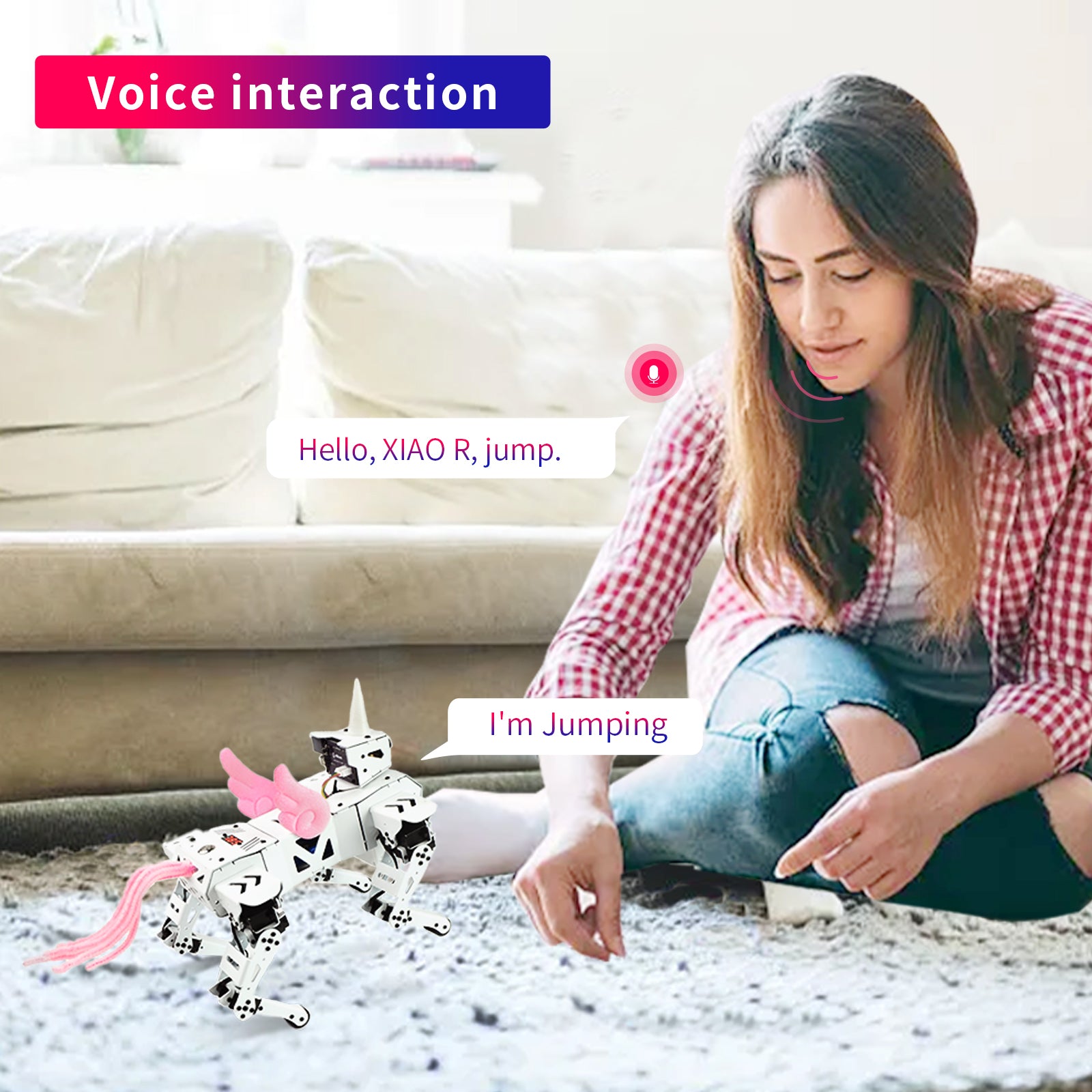 Remote Control Robotics Kit - Unicorn, Voice & APP Control, FPV, 13DOF Programmable Bionic Metal STEM Learning Toy, Open Source ESP32 Educational Project Gift for Teens Students & Adults - XiaoR GEEK