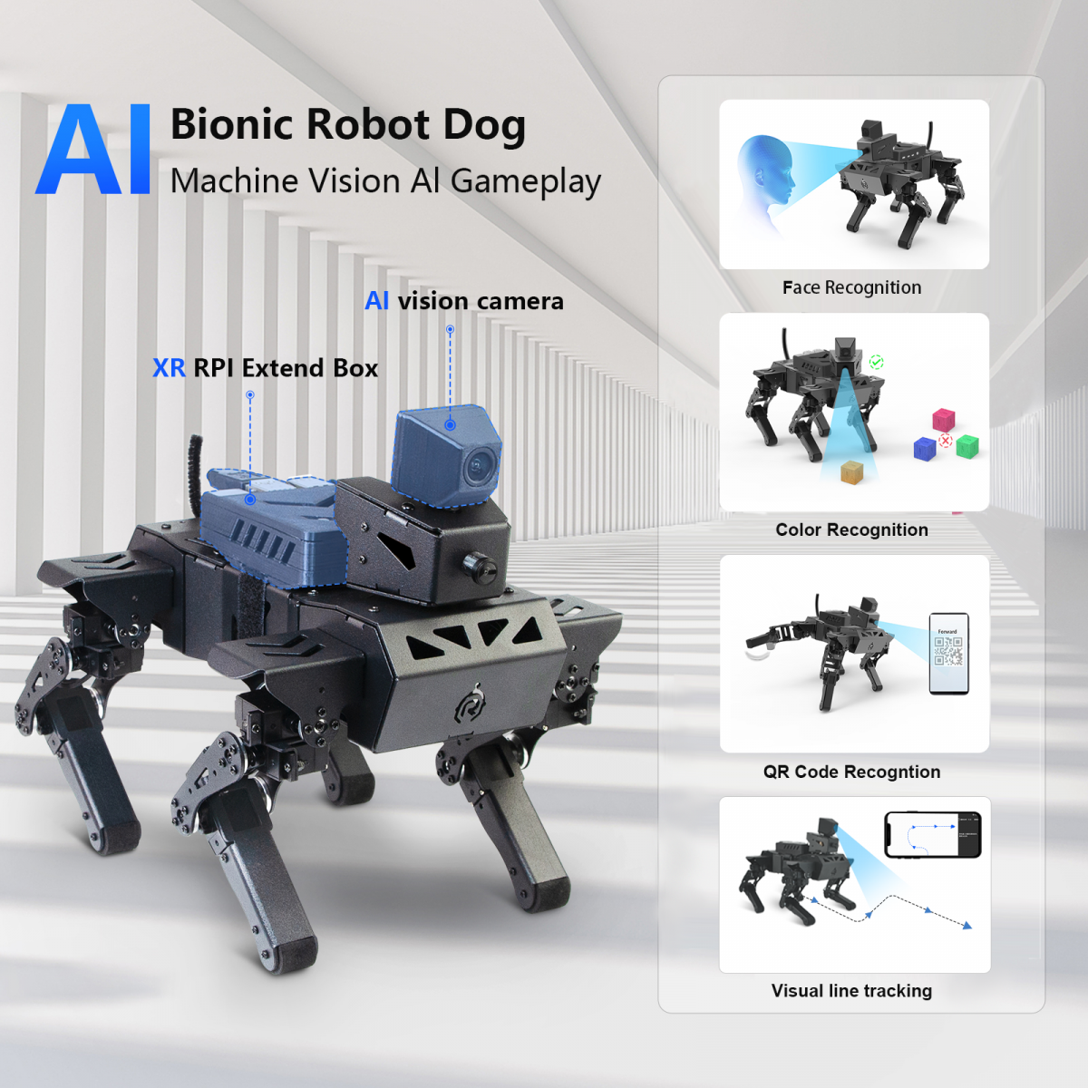 XiaoR GEEK ESP32 XR-Corgi Bionic Programmable Smart STEM Educational Robot Dog Kits - XiaoR GEEK