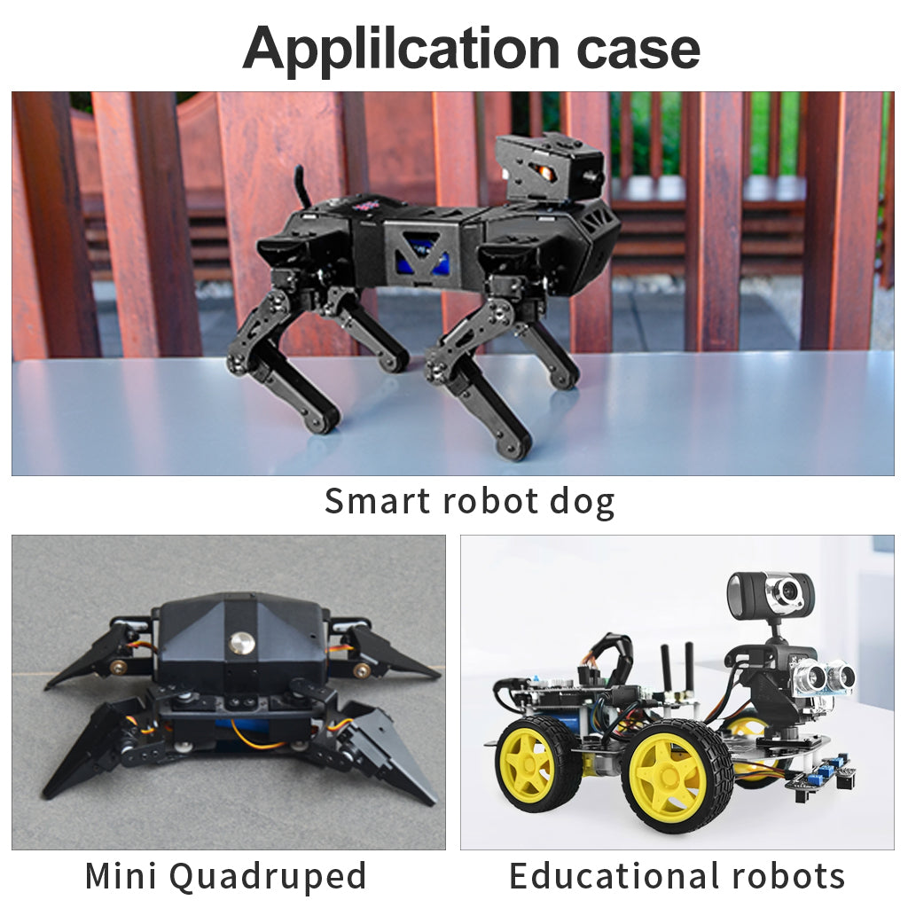 XiaoR Geek 9G servo gimbal smart car robot DIY anti-blocking and anti-sweeping gear belt protection small servo