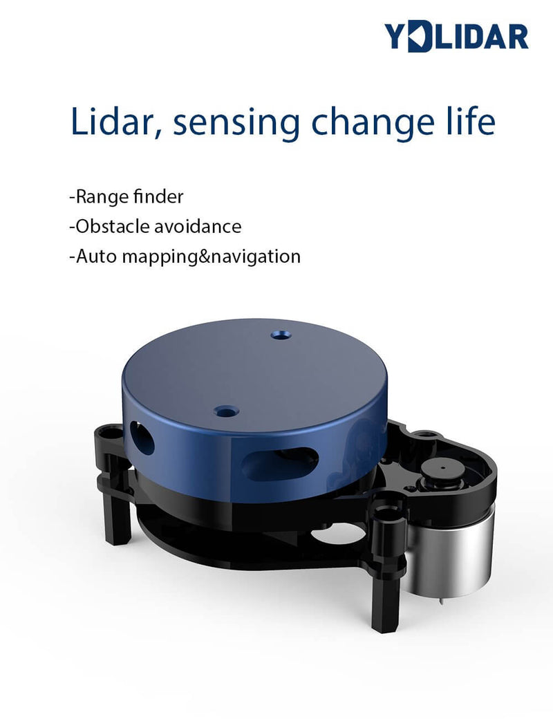 lidar sensor find range， obstable avoidance auto mapping and navigation
