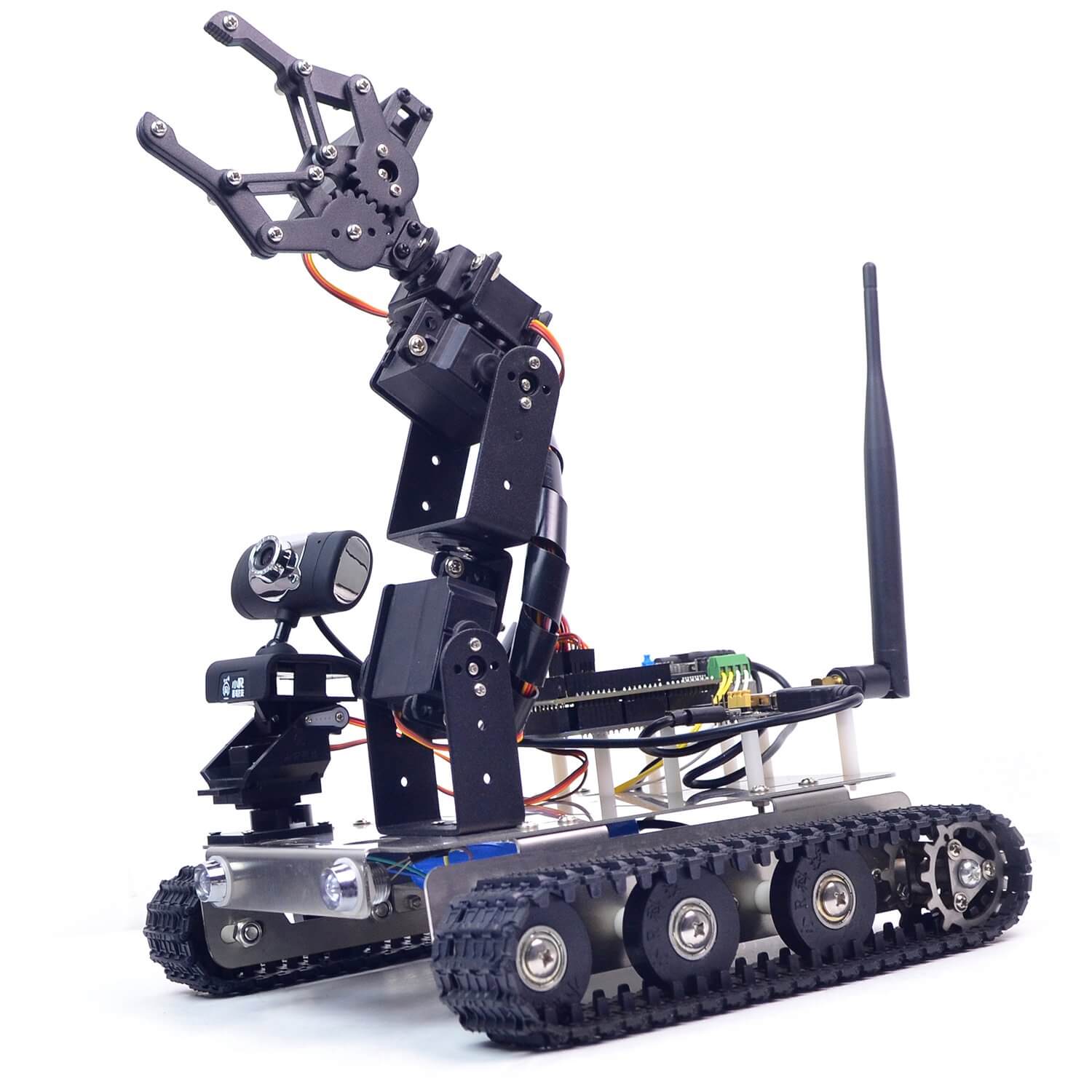 GFS wireless video smart robot tank with robotic arm