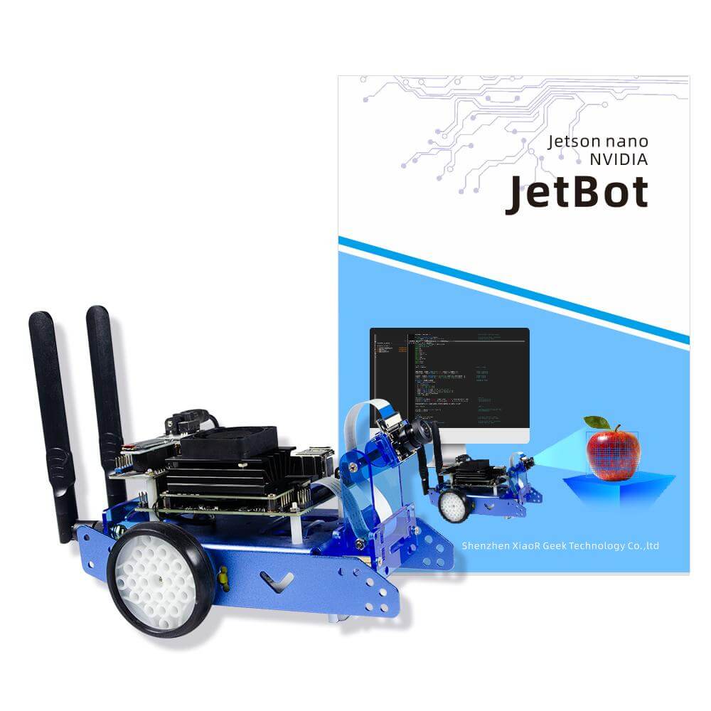 XiaoR GEEK JetBot1.0 AI programmable smart robot car with NVIDIA Jetson Nano development kits - XiaoR GEEK