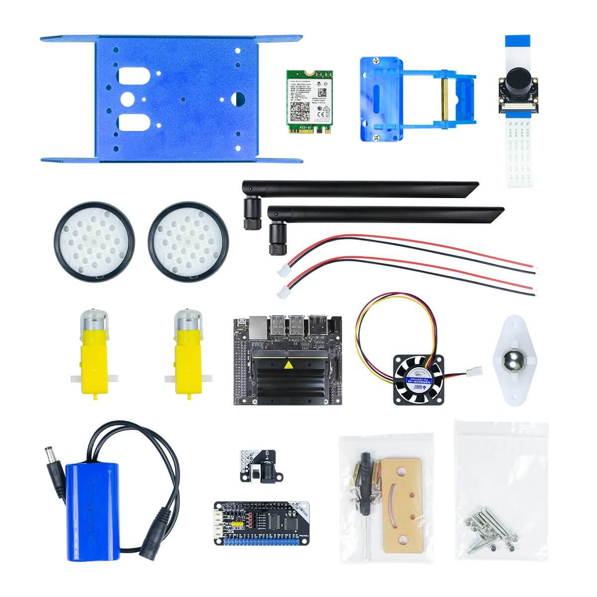 XiaoR GEEK JetBot1.0 AI programmable smart robot car with NVIDIA Jetson Nano development kits - XiaoR GEEK