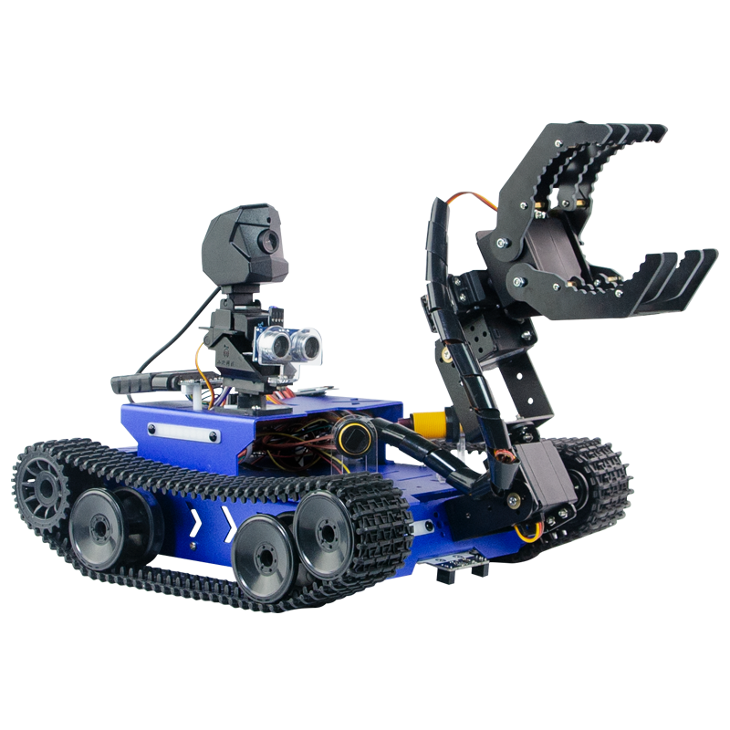 GFSX programmable smart robot car with A2 robotic arm which  compatible with Arduino UNO, STM32,Raspberry Pi.