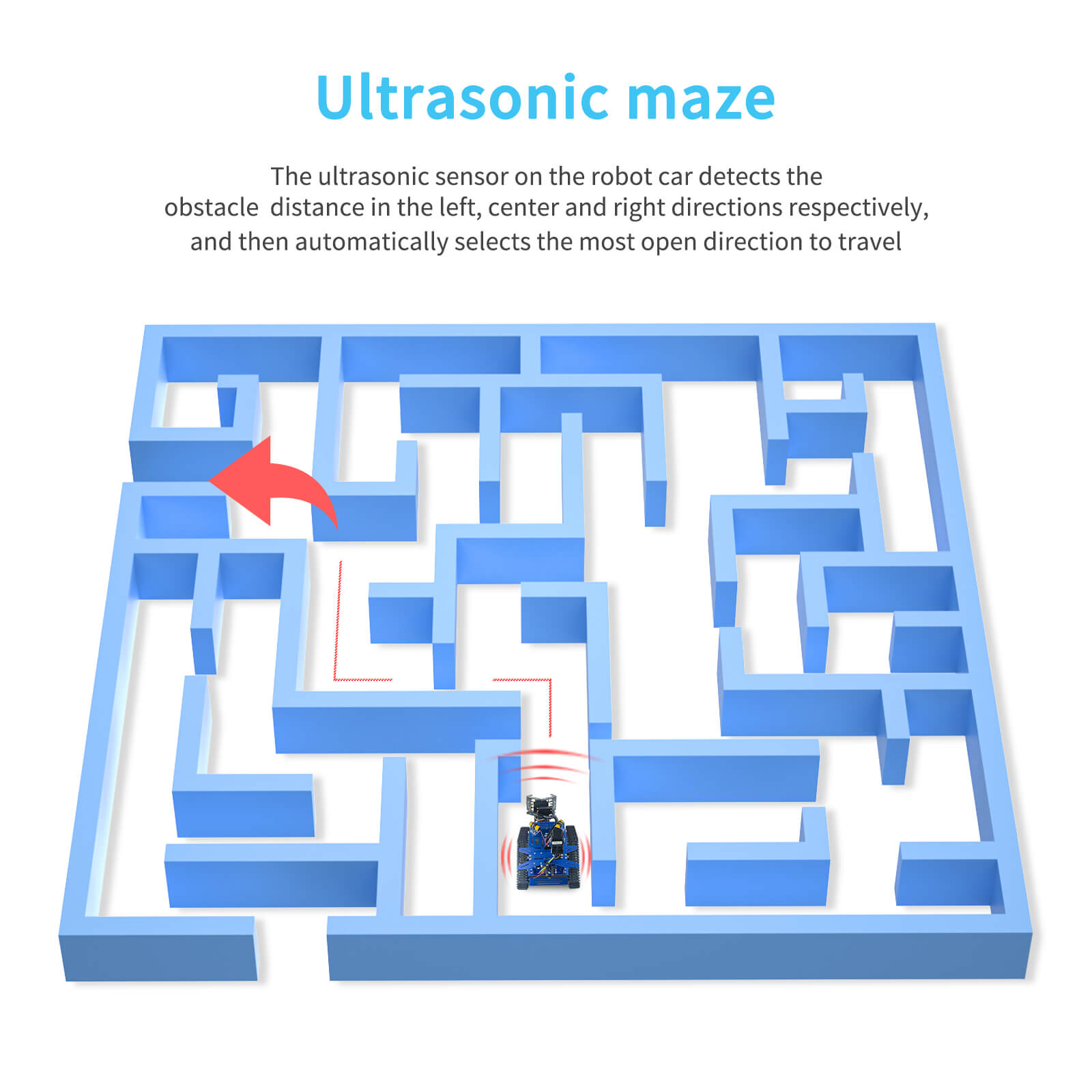 TH-X crawler-type video smart robot car compatible with Arduino/STM32/ Raspberry Pi - XiaoR GEEK