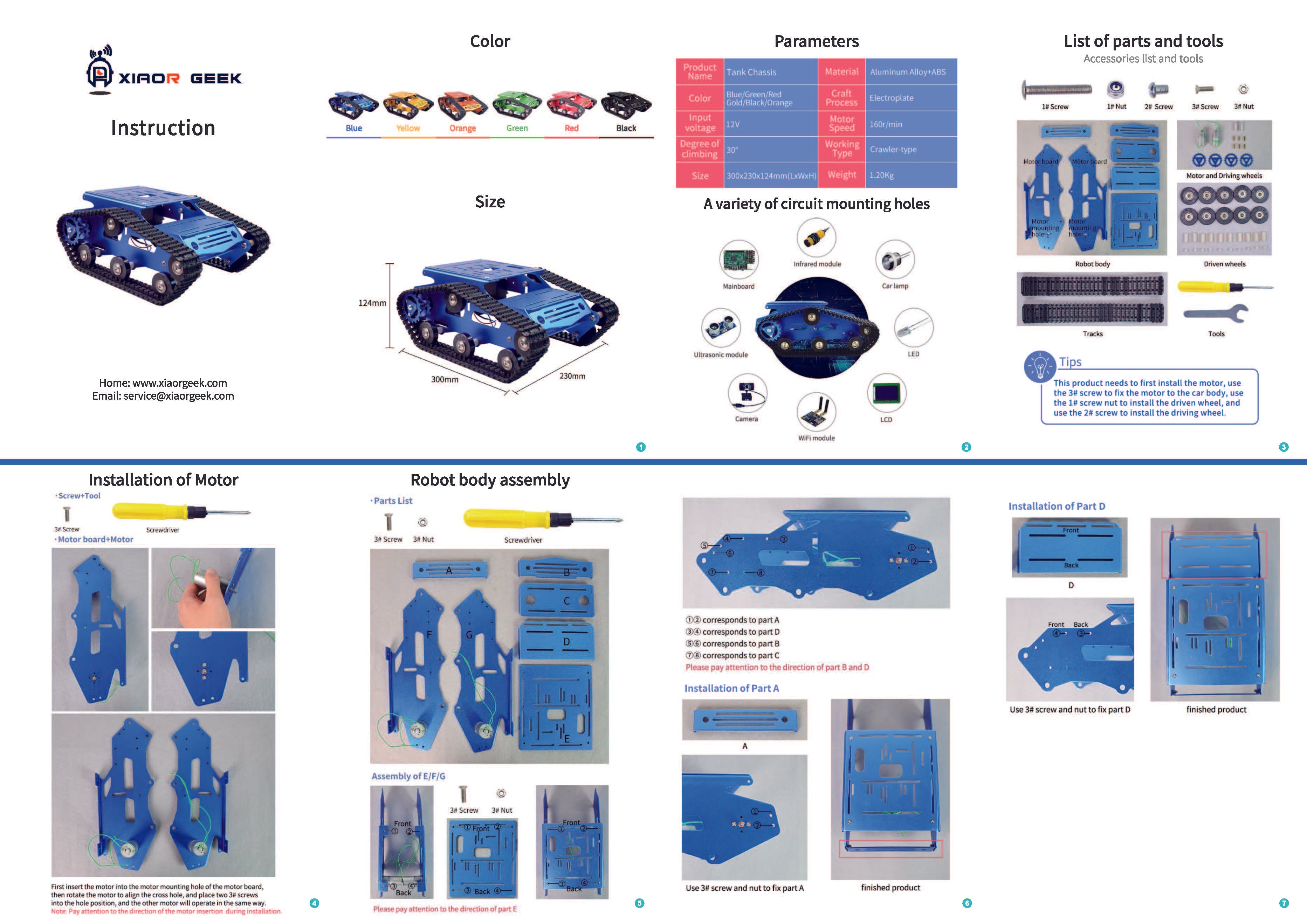 TH tank chassis assemble manual