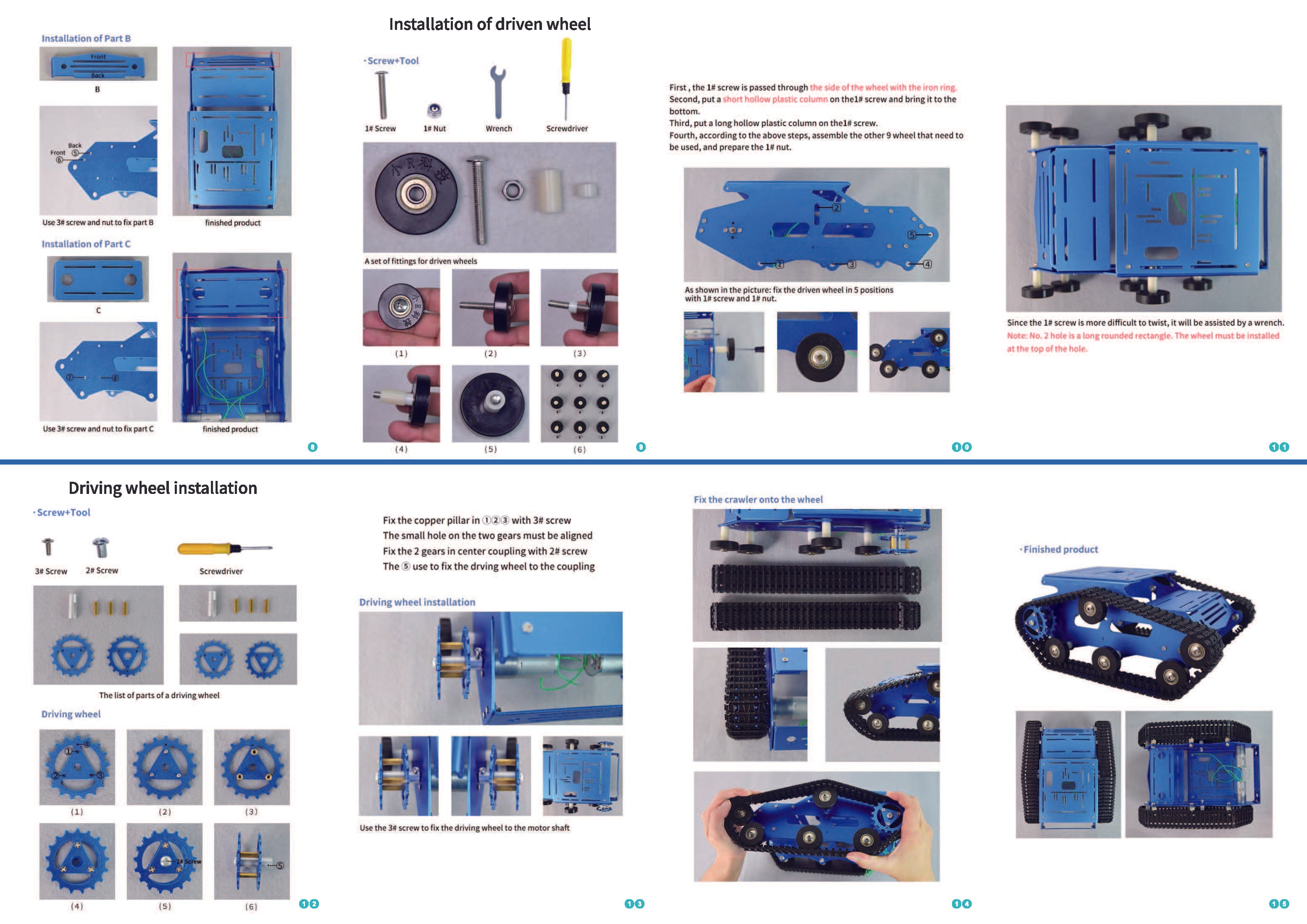 TH tank chassis assembling manual