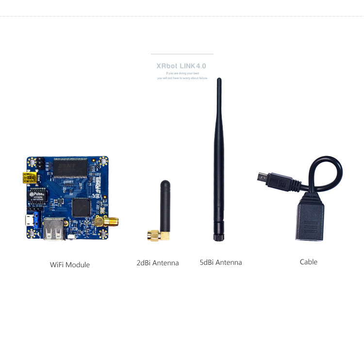 wifi module with 2dbi antenna and 5dbi antenna
