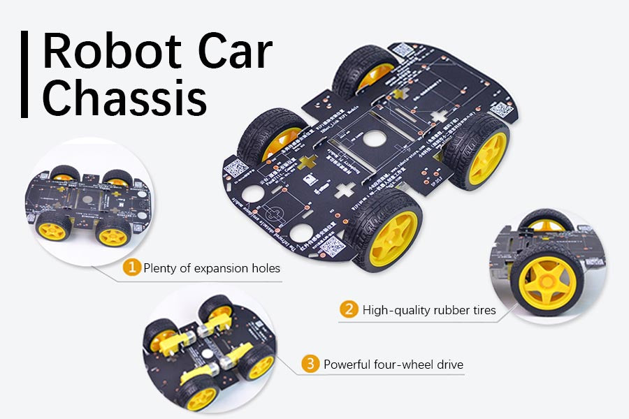 Chassis 4wd Unlock Your Creativity with the 4WD Robot Car Chassis Kit: A Perfect D