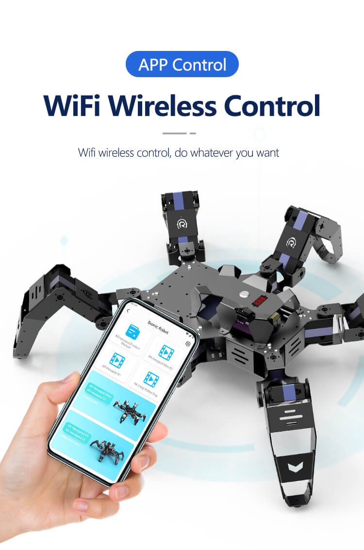 The application of ESP32 hexapod bionic smart programmable robot for educational: leading the innovation of future education