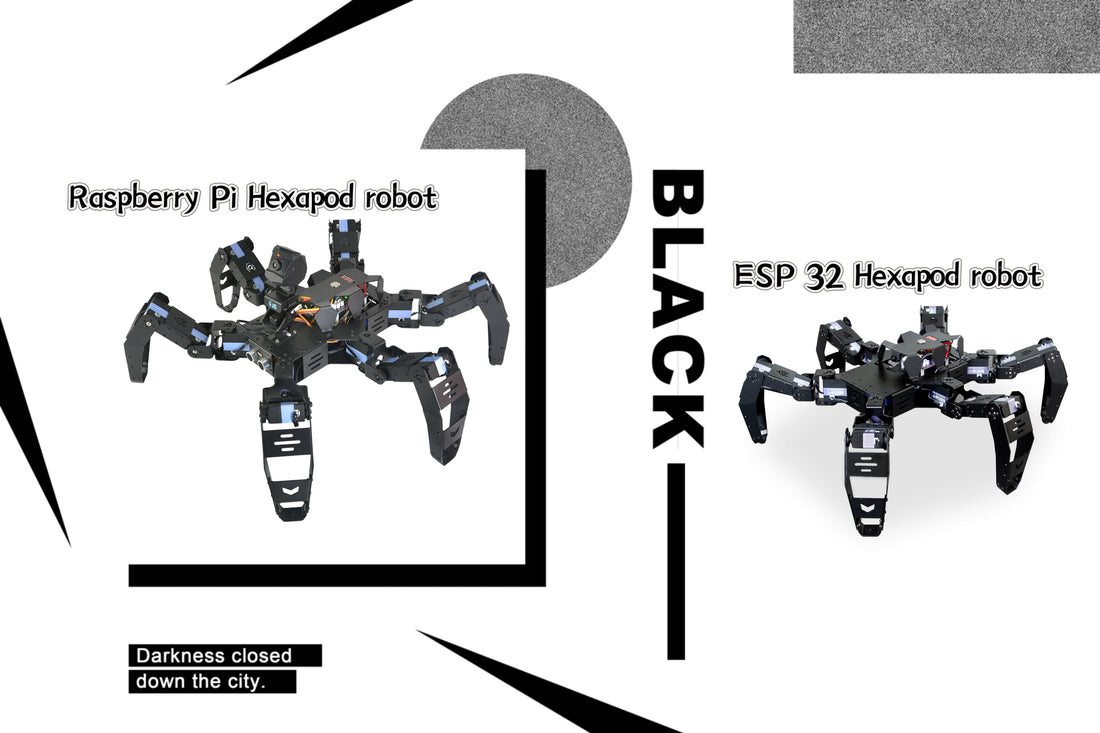 Hexapod Microcontroller ESP32 hexapod bionic robot and Raspberry Pi hexapod bionic robot: diff