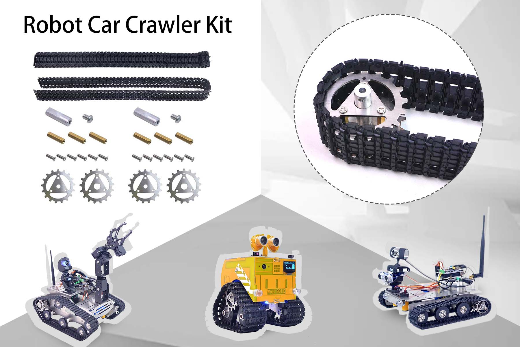 Pi Robotics 🚗🔧 Transform Your DIY Projects with Our Durable Robot Crawler Tracks!