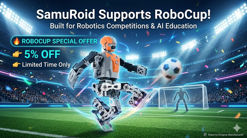 Best Humanoid Robot for RoboCup Competitions – SamuRoid AI Biped Robot