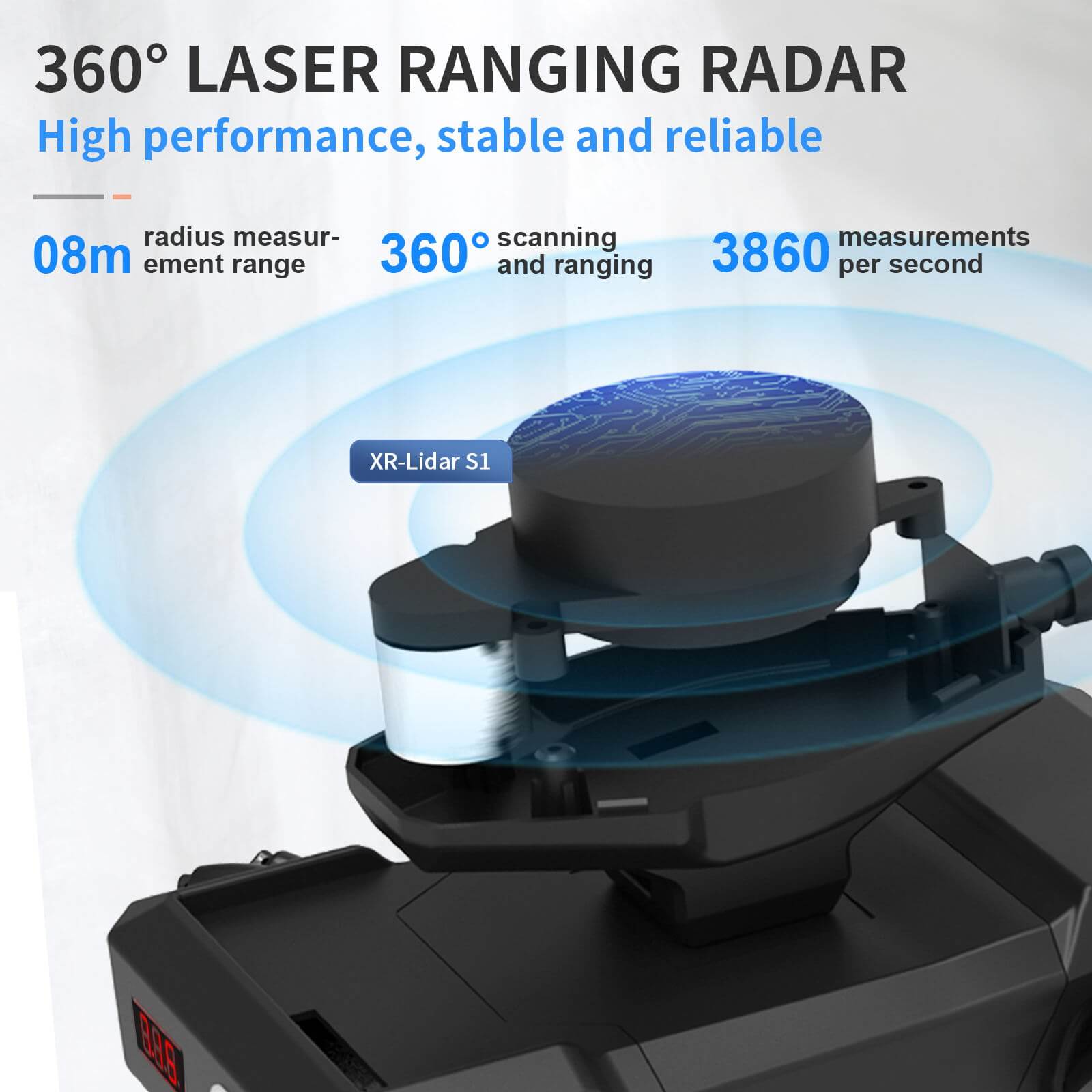 Mini Rader Design XR X3 Pi ROS MINI radar navigation AI robot car manual