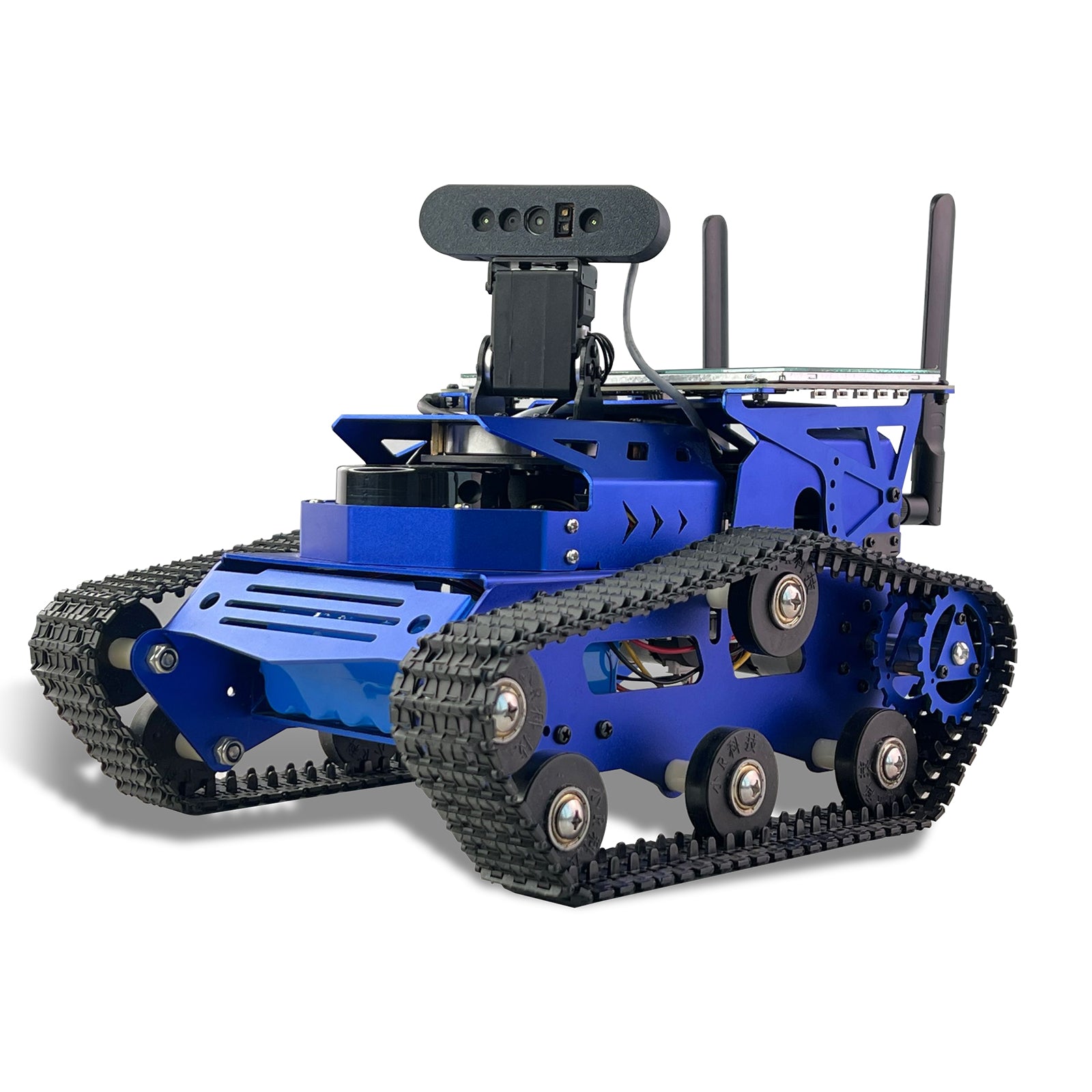 Jetson Nano AI Vision Robot Kit with Lidar ROS2 Mapping Navigation Obstacle Avoidance Tank Car, 7in Touch Screen Depth Camera for Teens Adults Electronics Project(with Jetson Nano 4GB)