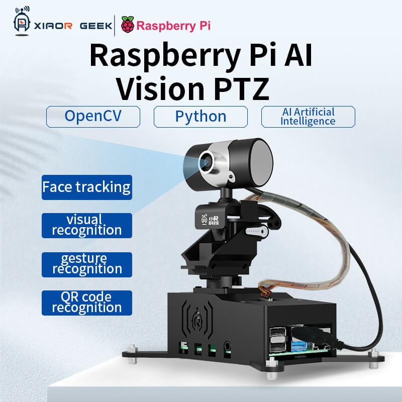 Raspberry Pi4B4G OpenCV Visual Smart Programmable Robot Gimbal Development Kits