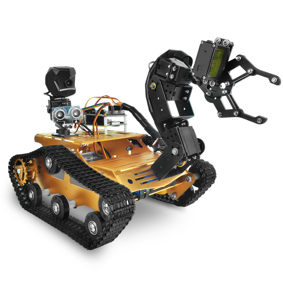 XiaoR GEEK TH Smart Programmable Robot Tank ( Raspberry Pi 4B 4GB kit, ultrasonic & infrared sensor