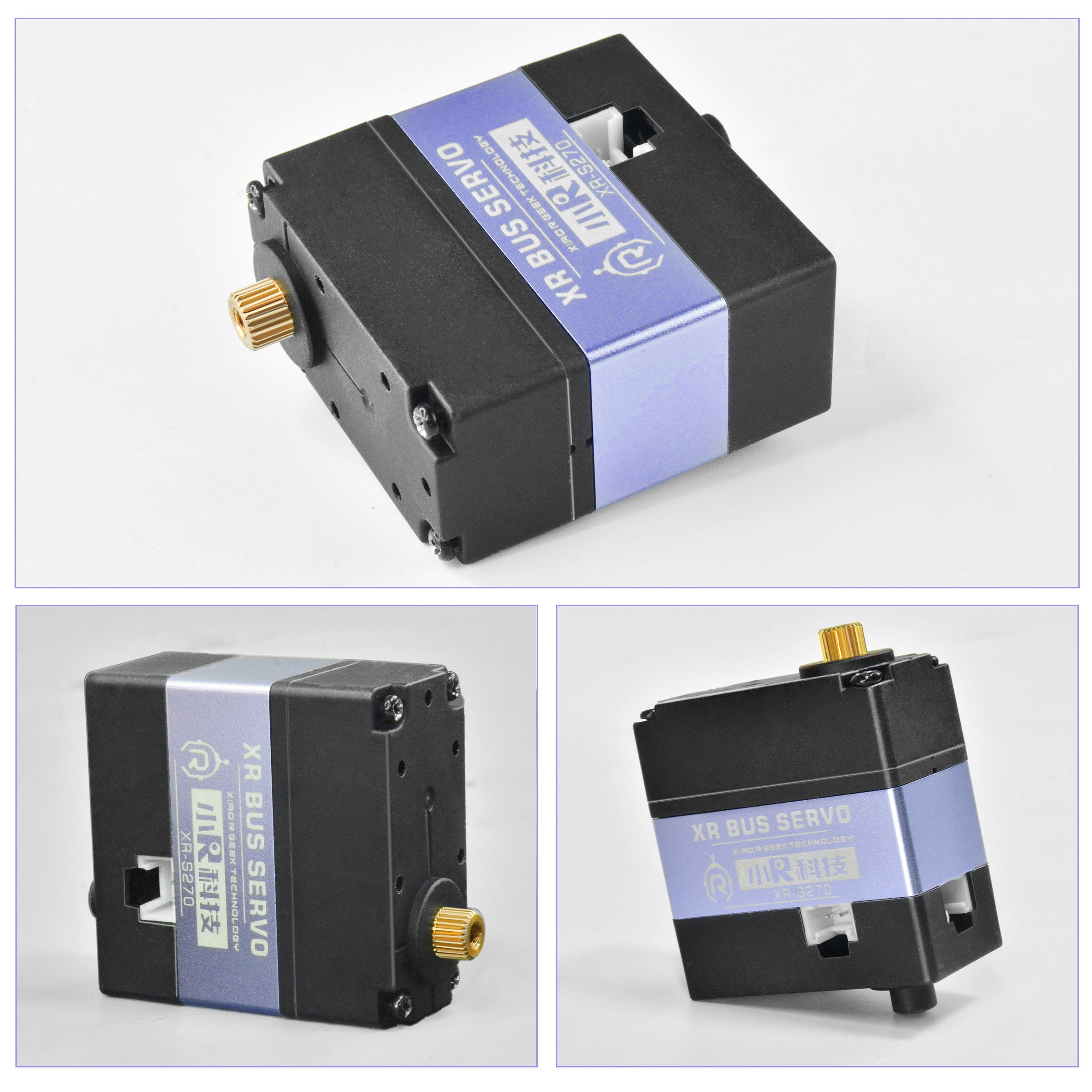 XiaoR GEEK 35KG large torque metal shell serial bus servo XR-S270 serial robot servo