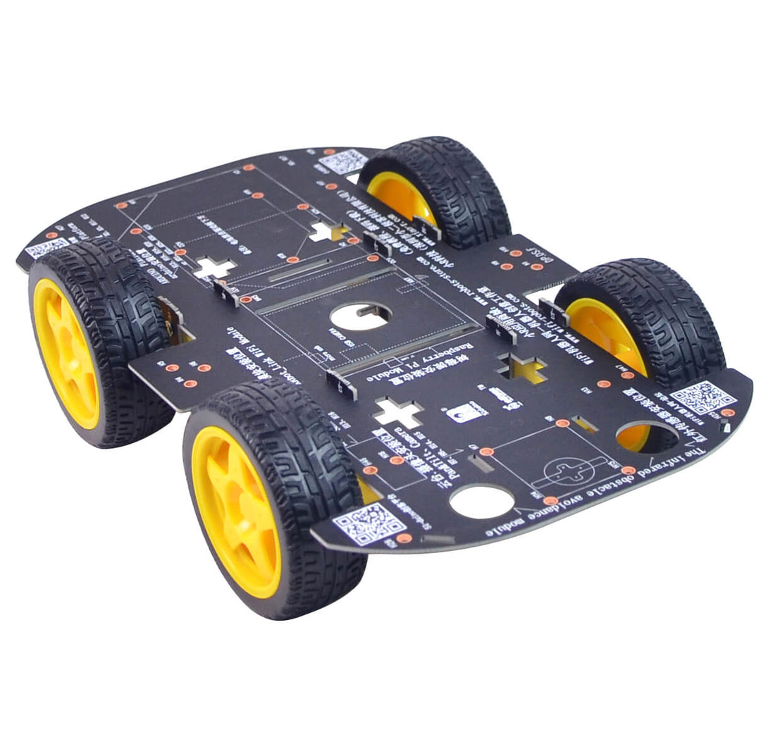 DIY 4WD Robot Car Chassis Kits compatible Arduino/Raspberry pi/ STM32